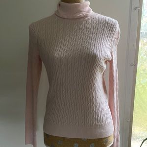 Talbots Petite Small Pink Turtleneck